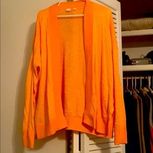 Orange cardigan